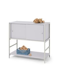 Tchibo - Szafka typu sideboard &bdquo;Grade&rdquo; z drzwiami przesuwnymi - kolor: biały/szary
