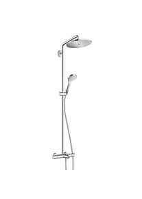 Hansgrohe Croma Select Colonne de douche en applique avec bec d&eacute;verseur, Mitigeur thermostatique, 26792000,