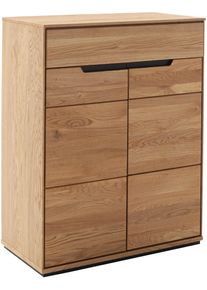 Schuhschrank MCA LIVING "Araya Kommode,Schubladenkommode,Flurkommode,Breite 79 cm", eichenfarben, B:79cm H:101cm T:45cm, Holzwerkstoff, Massivholz, Schr&auml;nke, Schuhschrank, Schubkasten,T&uuml;ren ged&auml;mpft,2 Einlegb&ouml;den,FSC-Mix,Made in Europe
