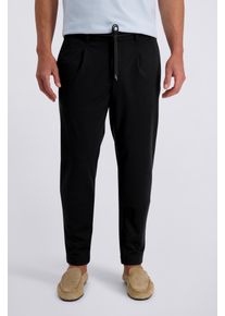 Jogger Pants PIERRE CARDIN "PC-Crozon Jogg Pants", Herren, Gr. 34, L&auml;nge 30, schwarz, Web, Obermaterial: 52% Polyester, 21% Polyamid, 17% Viskose, 10% Elasthan, bequem lang, Hosen Jogger Pants, im Chinohosen- Style