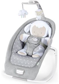 Babywippe Ingenuity "Cuddle Lamb", Baby, grau, Kunststoff, Metall, Stoff, Babywippen Babywippe, mit Vibration und Melodien