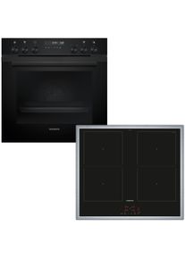 Siemens Induktions Herd-Set "PQ522VAAB", Energieeffizienz: A+, schwarz (deep schwarz inox), Herdsets, cookControl30, Induktions Herd-Set