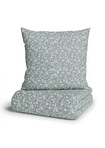Bettw&auml;sche OTTO HOME "Mariby", gr&uuml;n, B/L: 155cm x 220cm, 1 Stk., 1 Stk., Renforc&eacute;, B/L: 80cm x 80cm, 2, Renforc&eacute;, Obermaterial: 100% Baumwolle, Bettw&auml;sche, Bettw&auml;sche, mit feinem Bl&uuml;mchen Design, skandinavisch, romantische Bettw&auml;sche