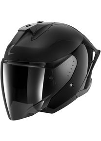 SHARK Skwal Jet Cup Dark Shadow, kask z otwartą twarzą , kolor: czarny , rozmiar: S