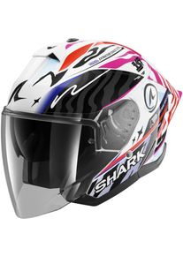 SHARK Skwal Jet Cup Speed-Fancy, open face helmet , color: Black/White/Orange/Pink , size: L