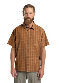 Funktionshemd Jack Wolfskin "MESETA SHIRT M", Herren, Gr. S (48), Normalgr&ouml;&szlig;en, check, autumnleaves, Obermaterial: 100% POLYESTER, Hemden Funktionshemd