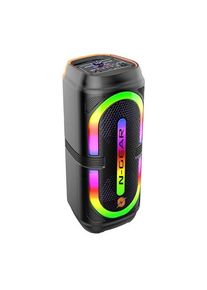 N-Gear Let's Go Party 24C - Bluetooth Speaker - Karaoke Set - Party Box with Microphone - Black