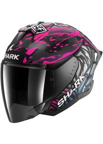 SHARK Skwal Jet Cup Replica Redding, kask z otwartą twarzą , kolor: Matowy Czarny/R&oacute;żowy/Srebrny/Błękitny , rozmiar: L