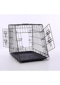 Nordic Paws - Sloping Wire cage black - S 63x44x50.5 cm