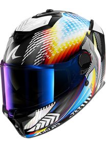 SHARK Spartan GT Pro Carbon Sthyr, casque int&eacute;gral , couleur: Carbone/Blanc/Bleu/Rouge , taille: L
