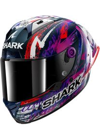 SHARK Aeron-GP FIM Racing #1 Zarco Signature, kask pełnotwarzowy , kolor: Węgiel/Liliowy/Biały/Czerwony , rozmiar: XL