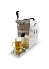 ich-zapfe Complete Set - Biertap JET 30 1-kraans, droogkoeler, 35 liter/uur Thuistap, Bierkoeler, Opvouwbare biertent set met houten vat