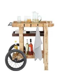 Servierwagen aus Mangoholz