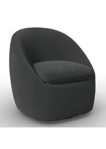 Sessel Dora Chenille Schwarz drehbar