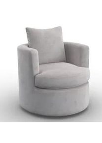Sessel Marieta Greige Chenille drehbar