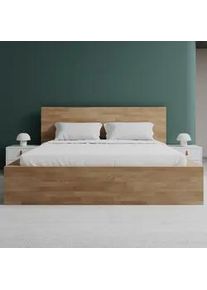 Bett Wilma ca. 180x200 cm Wildeiche Echtholz