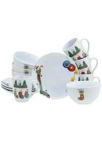 Creatable Fr&uuml;hst&uuml;cksservice Luna Multicolor, 12-teilig