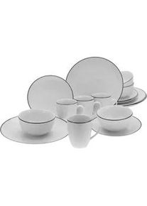 Creatable Kombiservice Schwarz/ Wei&szlig;, 16-teilig