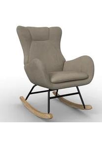 Schaukelsessel Emilio Chenille Beige