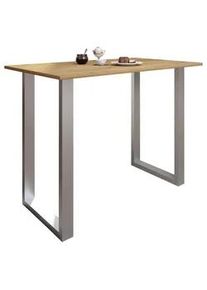 Vcm Bartisch XONA Silber/ Honigeiche ca.140x102x80cm