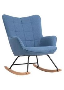 ByLiving Schaukelsessel Richie Blau, Webstoff