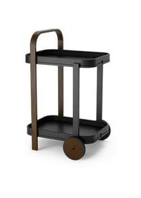 Umbra Servierwagen Schwarz/Walnussfarben