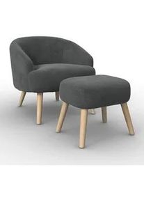 Sessel Sonja Schwarz Chenille