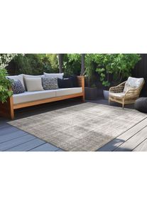 Kayoom, Teppich &raquo;Nibru 625&laquo; rechteckig 5 mm H&ouml;he Flachgewebe, In- und Outdoor geeignet, schnell trocknend, Silber, Polypropylen, B : 200 cm 1 Stk. - 5