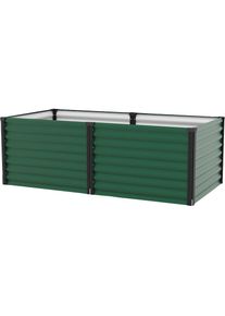 Vitavia, Hochbeet &raquo;Meta 630&laquo; BxTxH: 96x188x63 cm, seegras/schwarz, seegras, B/H/T: 96,17 cm x 63,2 cm x 187,68 cm, seegras