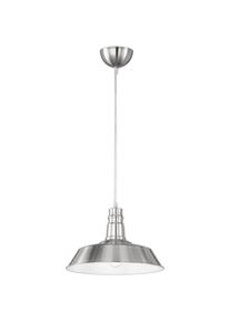 REALITY LEUCHTEN, Pendelleuchte &raquo;WILL&laquo; E27 H&auml;ngeleuchte, H&auml;ngelampe, nickelfarben, 1, nickelfarben