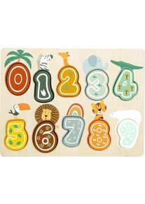 Small Foot Setzpuzzle Zahlen Safari | wielokolorowy