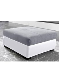 COTTA, &raquo;Speedway&laquo;, wei&szlig;/grau, Edles Flachgewebe ( 100% Polyester ) / Feine Struktur ( 100% Polyester );Kunstleder SOFTLUX / Luxus-Microfaser ( 100% 