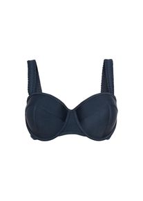 LSCN by LASCANA, Damen, &raquo;Gina&laquo; mit gerafften Tr&auml;gern, nachtblau, Cup E, 38 - Cup E, nachtblau, Trendige Unifarbe
