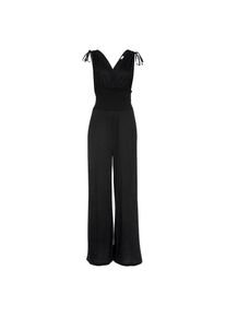 Lascana, mit B&auml;ndern zum Raffen der Tr&auml;ger, sommerlicher Jumpsuit, schwarz, N-Gr, 34 - N-Gr, Overalls
