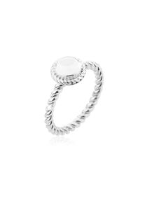 NENALINA, Damen, Silberring &raquo;Ring Bergkristall Geburtsstein April Trend 925 Silber&laquo;, Wei&szlig;, 54, Ring mit Bergkristall aus 925 Sterling Silber