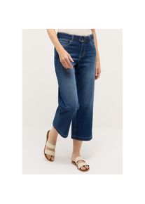 Angels, Damen, 7/8-Jeans &raquo;Linn City&laquo; Culotte im Relaxed Fit, mit G&uuml;rtel, mid blue used, L&auml;nge 24, 42 - L&auml;nge 24, mid blue used, Jeans The Light One 