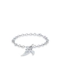 Elli, Damen, Armkette &raquo;Armband Engelsfl&uuml;gel 925 Sterling Silber&laquo;, Silber, 190, Elegantes Armband aus 925er Sterling Silber