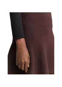 Tom Tailor Denim, Damen, Minirock aus Strick, soft chocolate brown melange, XXL, Rock von Tom Tailor Denim