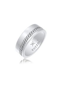 Kuzzoi, Herren, Silberring &raquo;Ring Herren Bandring Chunky Chain 925 Silber&laquo;, Silber, Silber, Zeitlos, eleganter Bandring f&uuml;r M&auml;nner