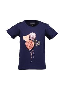 Blue Seven, Damen, T-Shirt mit hochwertigem Frontmotiv mit Glitzer und Pailletten, ULTRAMARIN, 104, T-Shirt von Blue Seven