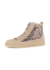 Gabor, Damen, Plateausneaker , Schn&uuml;rschuh, Freizeitschuh, High-Top-Sneaker mit Best Fitting, sand-leo, 40, sand-leo, High Top-Sneaker mit modischem, 