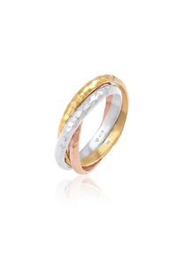 Elli, Damen, Silberring &raquo;Ring Wickelring Trini Klassik Geh&auml;mmert 925 Silber&laquo;, Bunt, Bunt, Modischer Wickelring f&uuml;r Damen