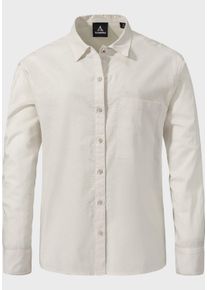 Sch&ouml;ffel Outdoorbluse SCH&Ouml;FFEL "Urban Blouse Style Chanduy WMS", Damen, Gr. 46, beige (9040, natur), Oberstoff: 73% Baumwolle 27% Hanf, bequem, V-Ausschnitt, Blusen Outdoorbluse