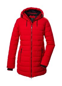 Steppmantel Killtec "KOW 55 WMN QLTD PRK", Damen, Gr. 40, rot (dunkelrot), Obermaterial: 100% Polyester;Futter: 100% Polyester;F&uuml;llung: 100% Polyester, M&auml;ntel Steppmantel, Wasserabweisender, winddichter Damenparka, atmungsaktiv