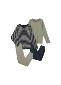 Tchibo - 2 gyerekpizsama - f&eacute;rfi - m&eacute;ret 146/152 - k&eacute;k/cs&iacute;kos