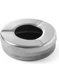 Hendi, Aschenbecher, Wind-Ascher mit Deckel aus Edelstahl, rund