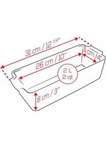 Peugeot Appolia Kuchenform aus Keramik, Backform, Rot