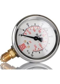 realspace Pro RS PRO G1/4 Manometer 0bar 100bar, &Oslash; 63mm Edels (Messger&auml;tkoffer), Messtechnik