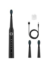 Sogo, Elektrische Zahnb&uuml;rste, 5 b&oslash;rsteindstillinger - Inkl. tilbeh&oslash;r - Sort