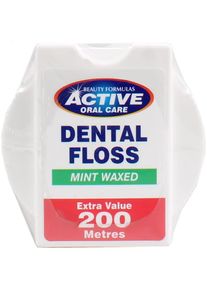 Beauty Formulas, Zahnseide, Active Oral Care - Mint Dental Floss Waxed Mint Floss 200 (200 m)